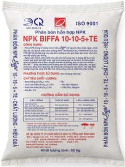PHÂN BÓN HỖN HỢP NPK NPK BIFFA 10-10-5+TE