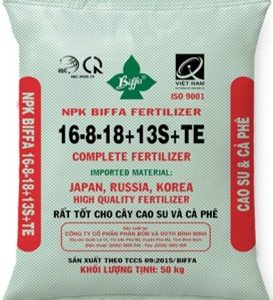 PHÂN BÓN HỖN HỢP NPK BIFFA 16-8-18+13S+TE
